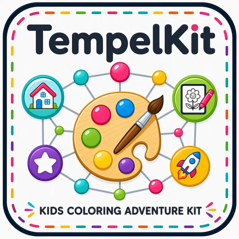 TempelKit Kids Coloring Adventure Kit square badge